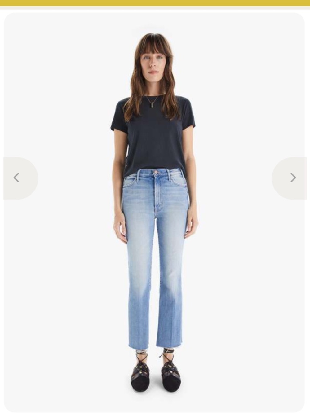 MOTHER Light Blue Cropped Ankle Jeans